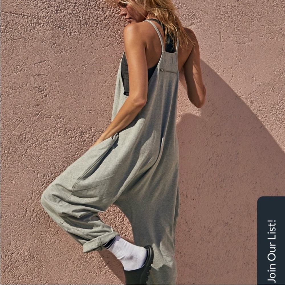 Heather Grey, Free People, Hotshot onesie, worn twice, looks brand new
